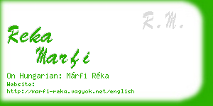 reka marfi business card